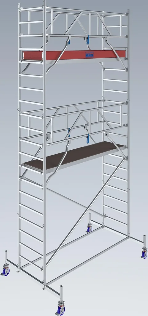 STABILO mobile scaffolding series 10, bay length 2.50 m, working height approx. 6.40 m