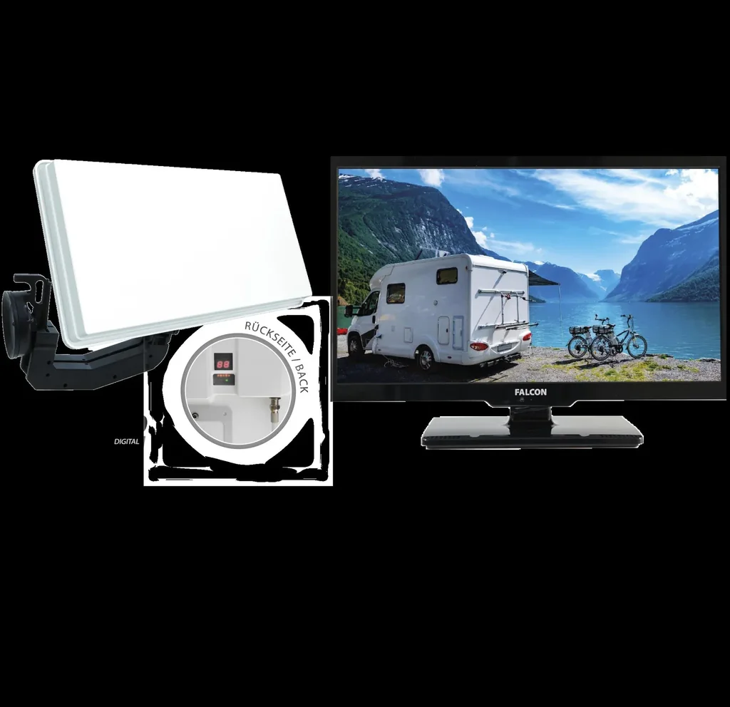 TV Camping Traveller Kit II, including 24-inch LED TV