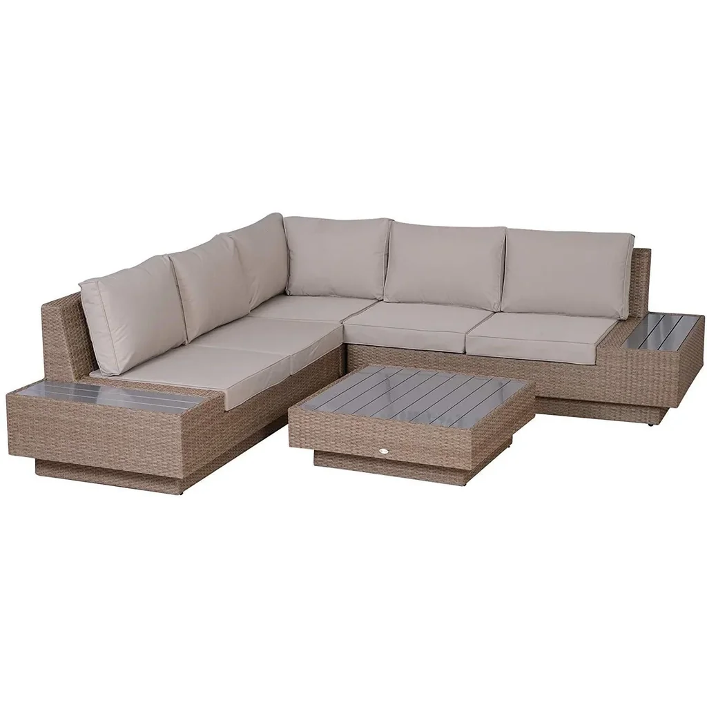 Luxury polyrattan lounge set