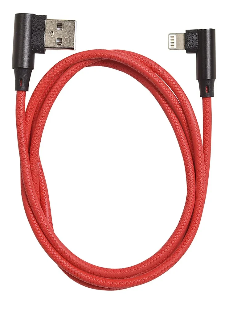 USB charging cable L-plug USB/8-pin