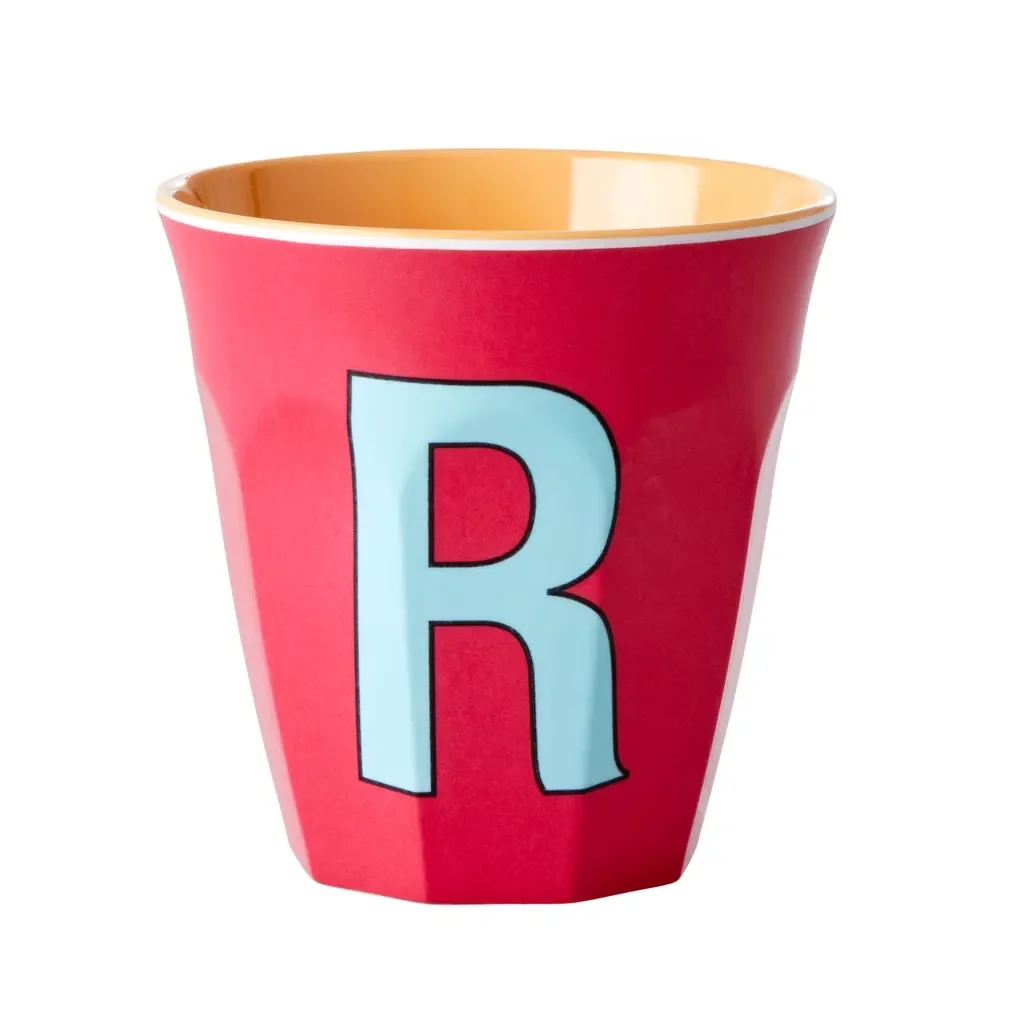 RICE beker - R, 250 ml, melamine, kleur: Rode kus