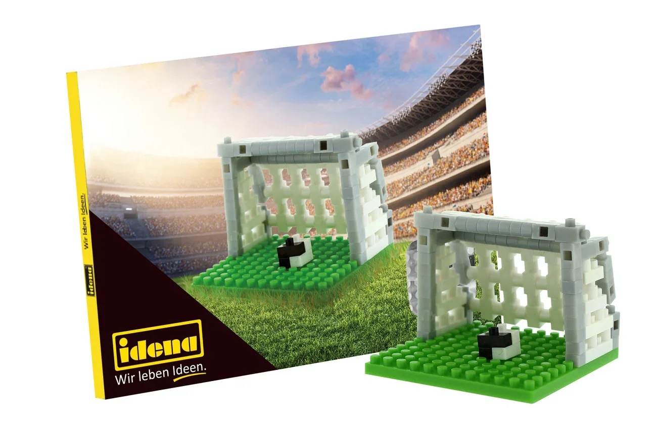 Idena, miniblokjes ansichtkaart - speelgoed voor kinderen en creatieve projecten, type: voetbal