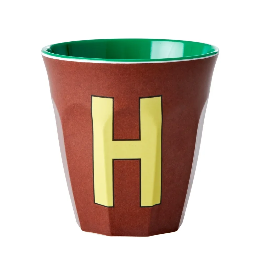 RICE Beker - H, 250 ml, melamine, kleur: bruin