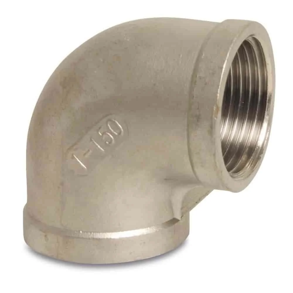 Draadfitting RVS Hoek 90° 1" IG