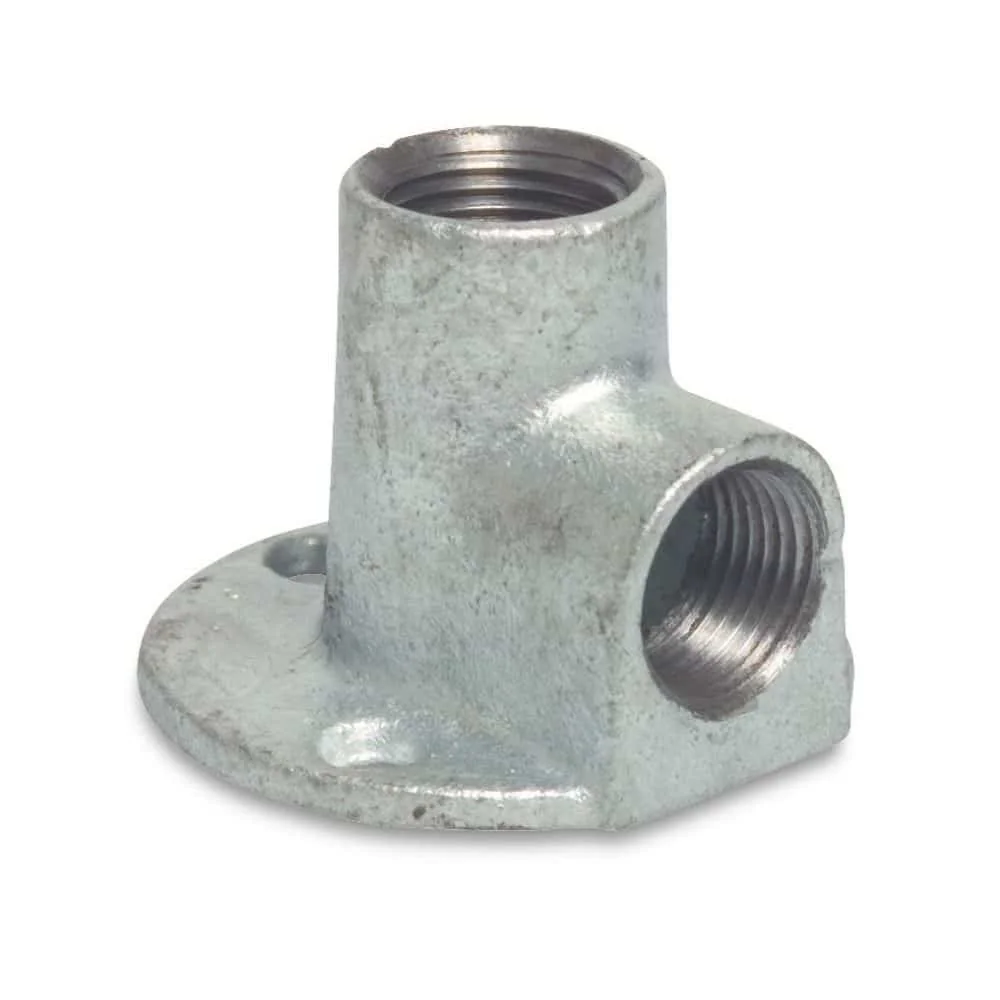 Gegalvaniseerde Tempergietfitting Wandschijf 90° 3/4" Binnendraad