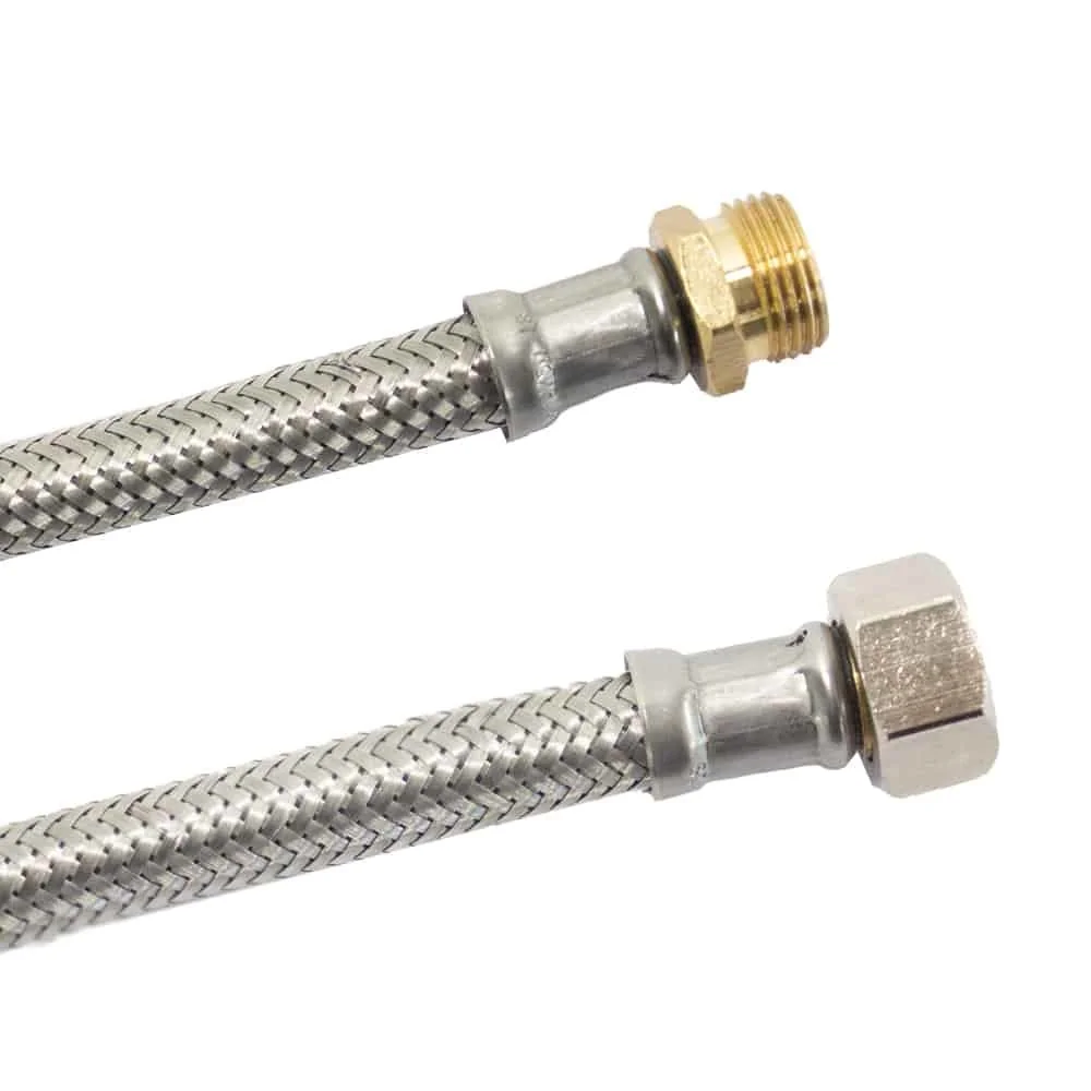 RVS Waterslang DN8 3/8 duims 1500mm - Flexibele Aansluitslang