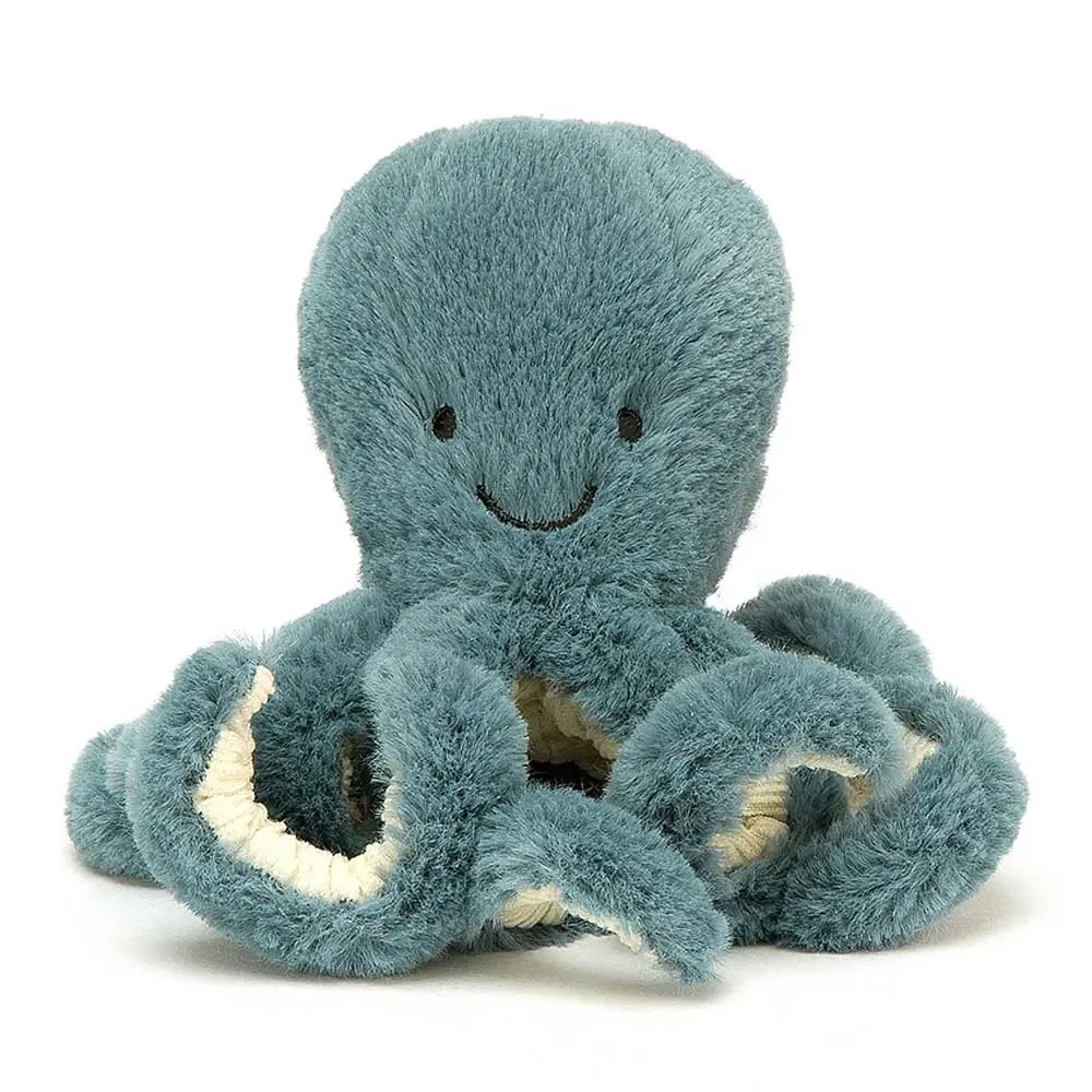 Jellycat knuffel octopus Storm medium blauw