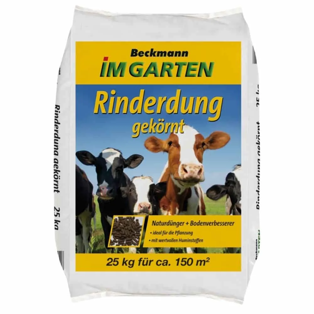 Rundermest korrels 25 Kg, Biologische mest, Organische mest geschikt voor BIO Anbau