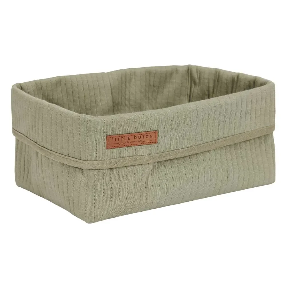 Little Dutch mand groot uni olijf "Pure Olive