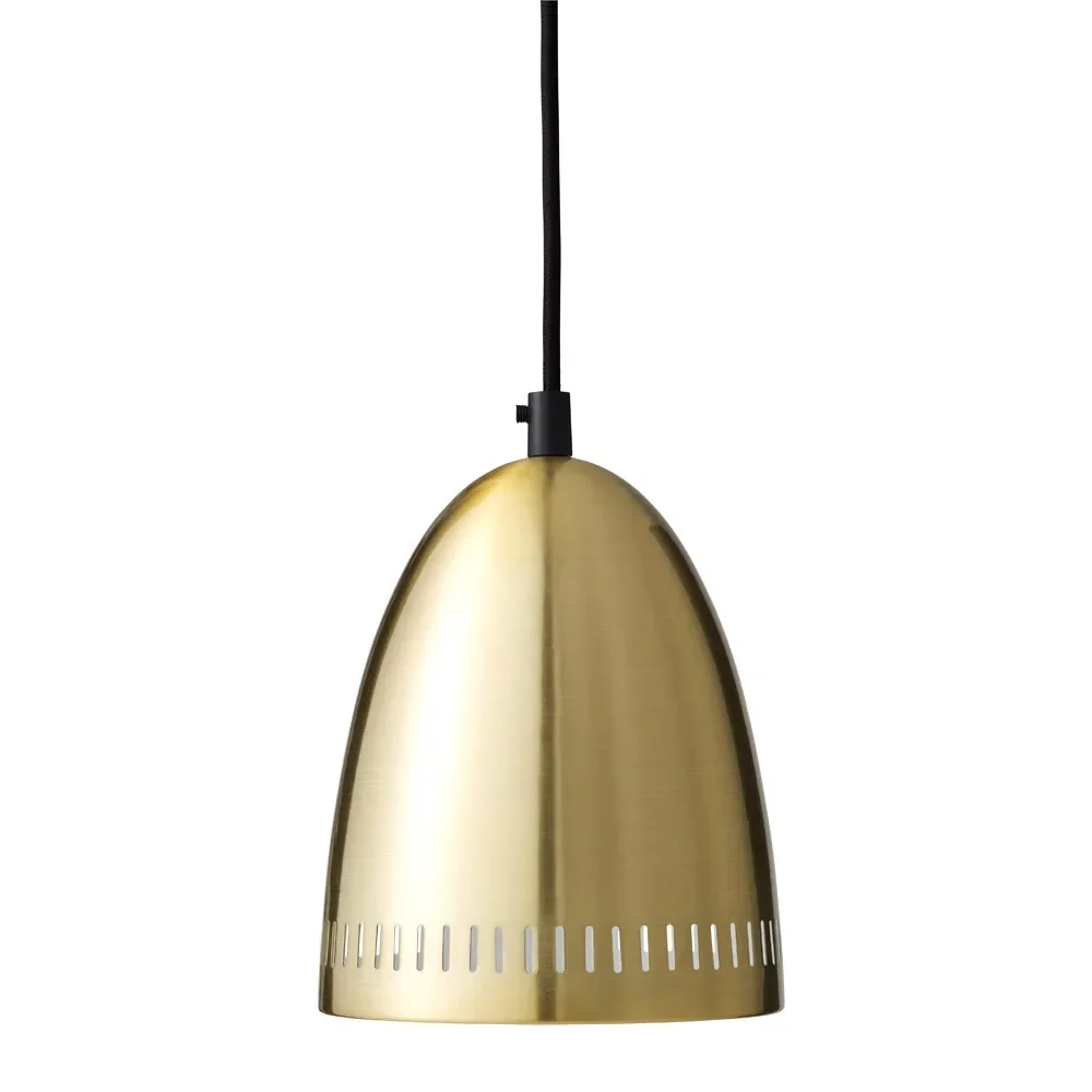 Superliving metalen hanglamp "Dynamo" klein geborsteld messing