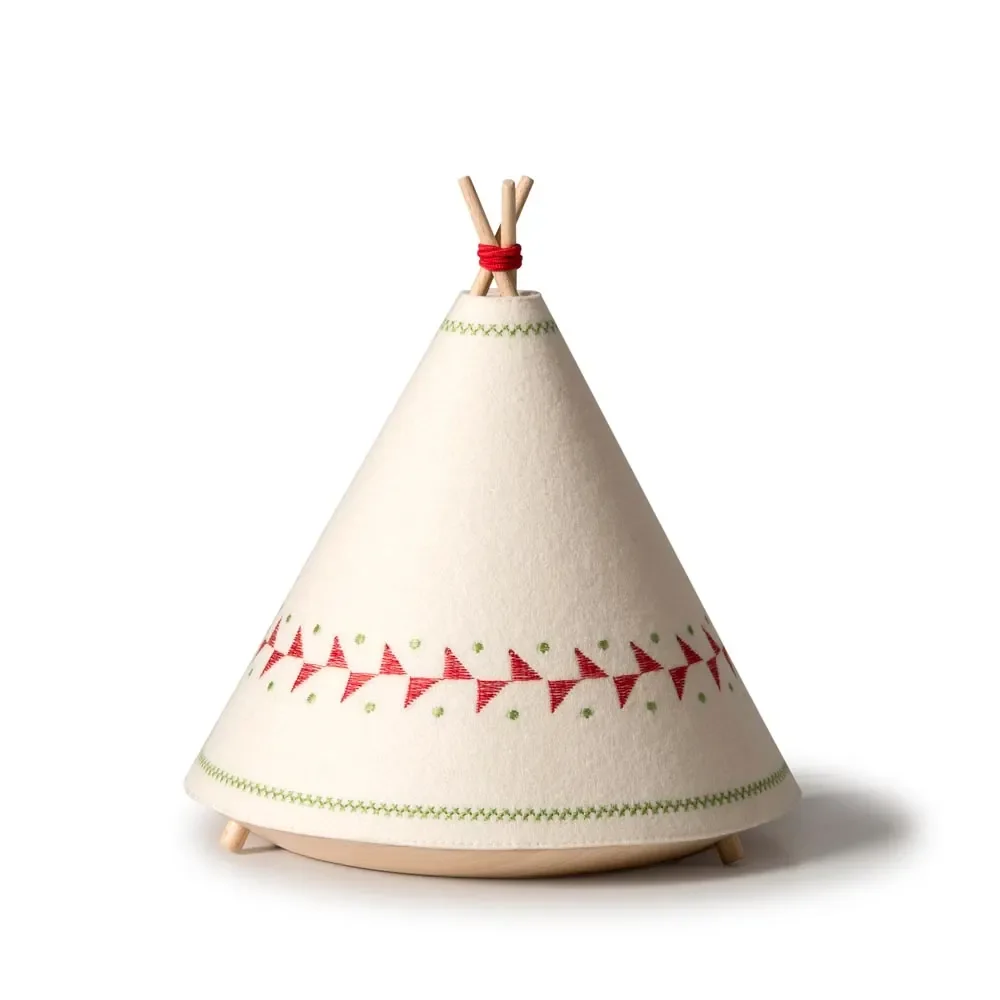 Buokids tafellamp & nachtlampje tipi rood