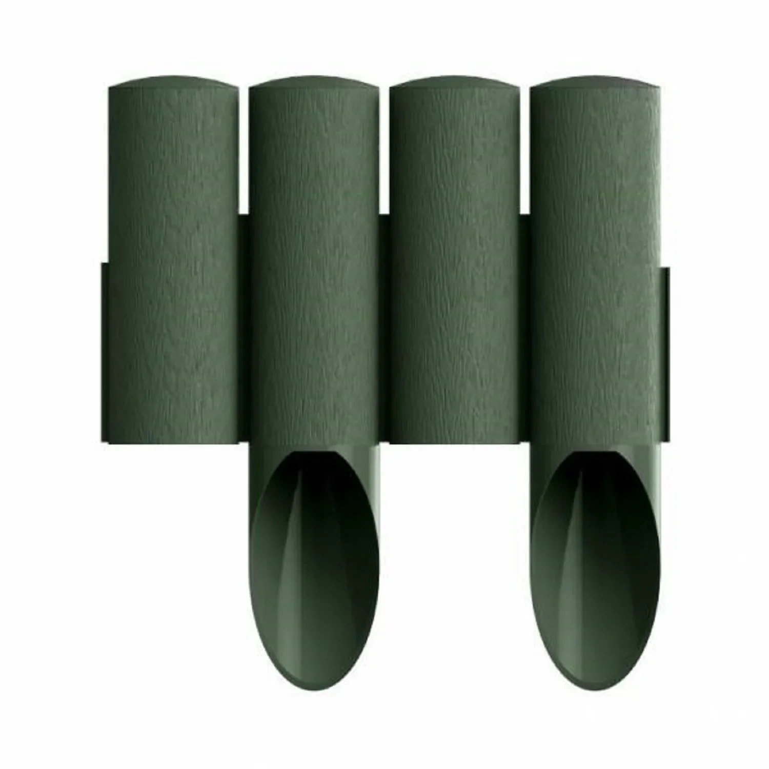 Borderrand plastic groen 2,3m x 25,5cm | Gazonrand | Kantopsluiting