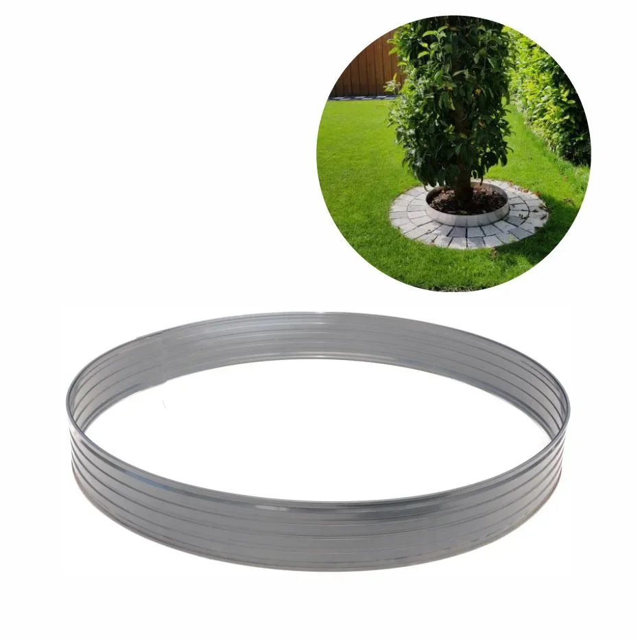 Boomring van aluminium Hoogte 100 mm Diameter 1 m | Gazonrand | Kantopsluiting