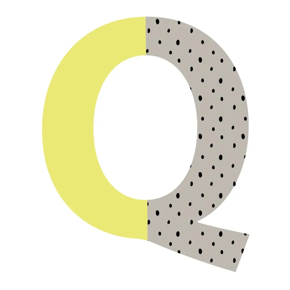 Lilipinso muursticker Happy letter Q
