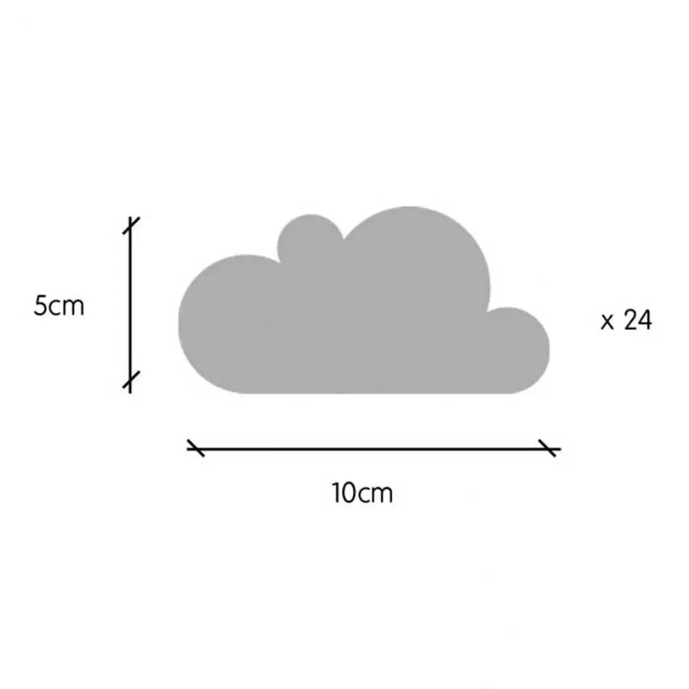 tresxics muursticker wolken geel