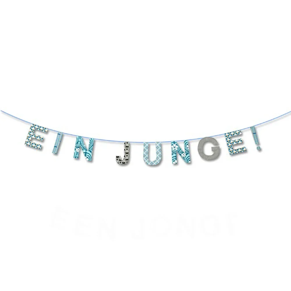 Taftan wimpelslinger jongen blauw