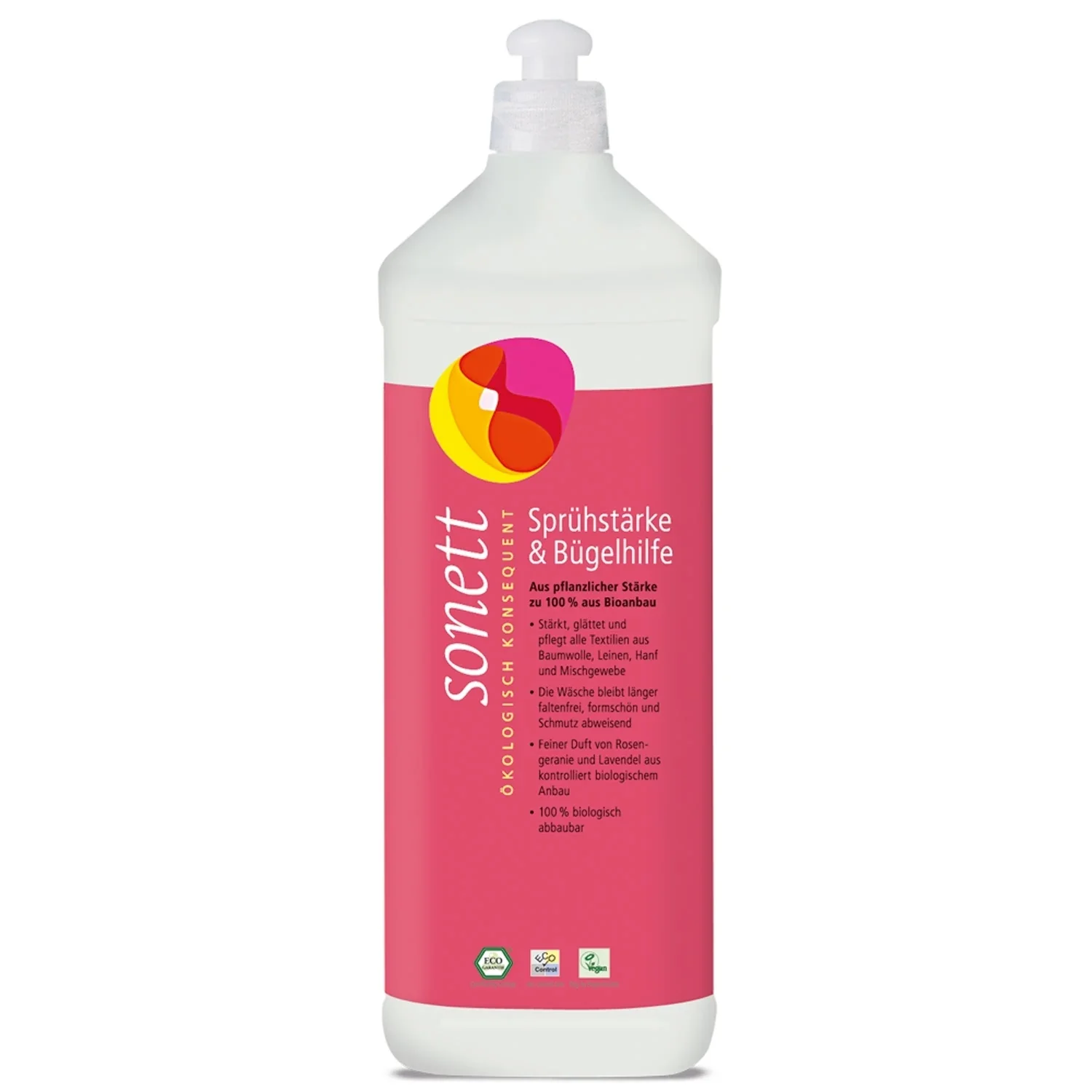 Strijk spray 1 Liter, Sonett Sprühstärke en Bügelhilfe, strijk gemakkelijk spray
