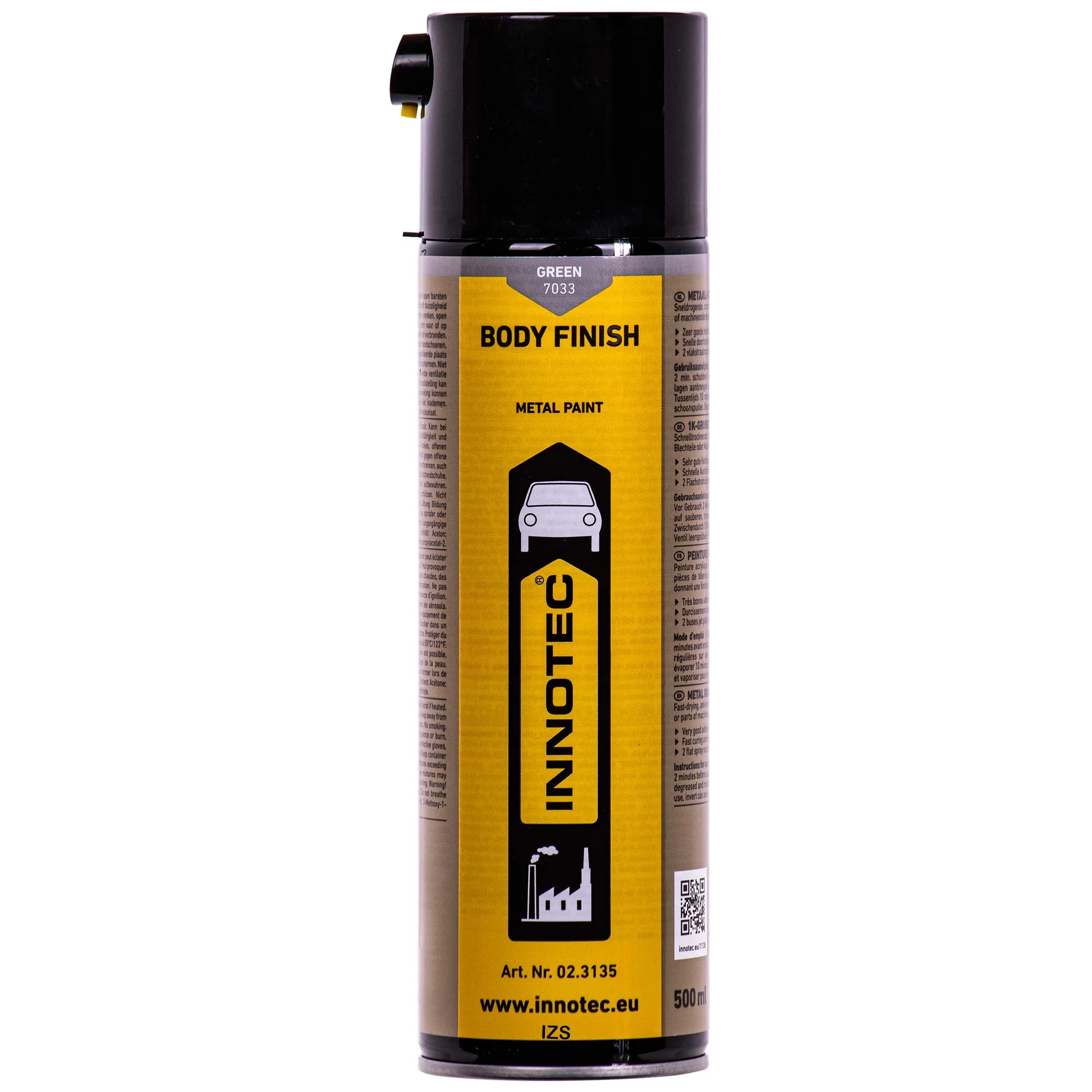 Carrosserielak, Body Finish 500ml groen, lak voor carrosserie