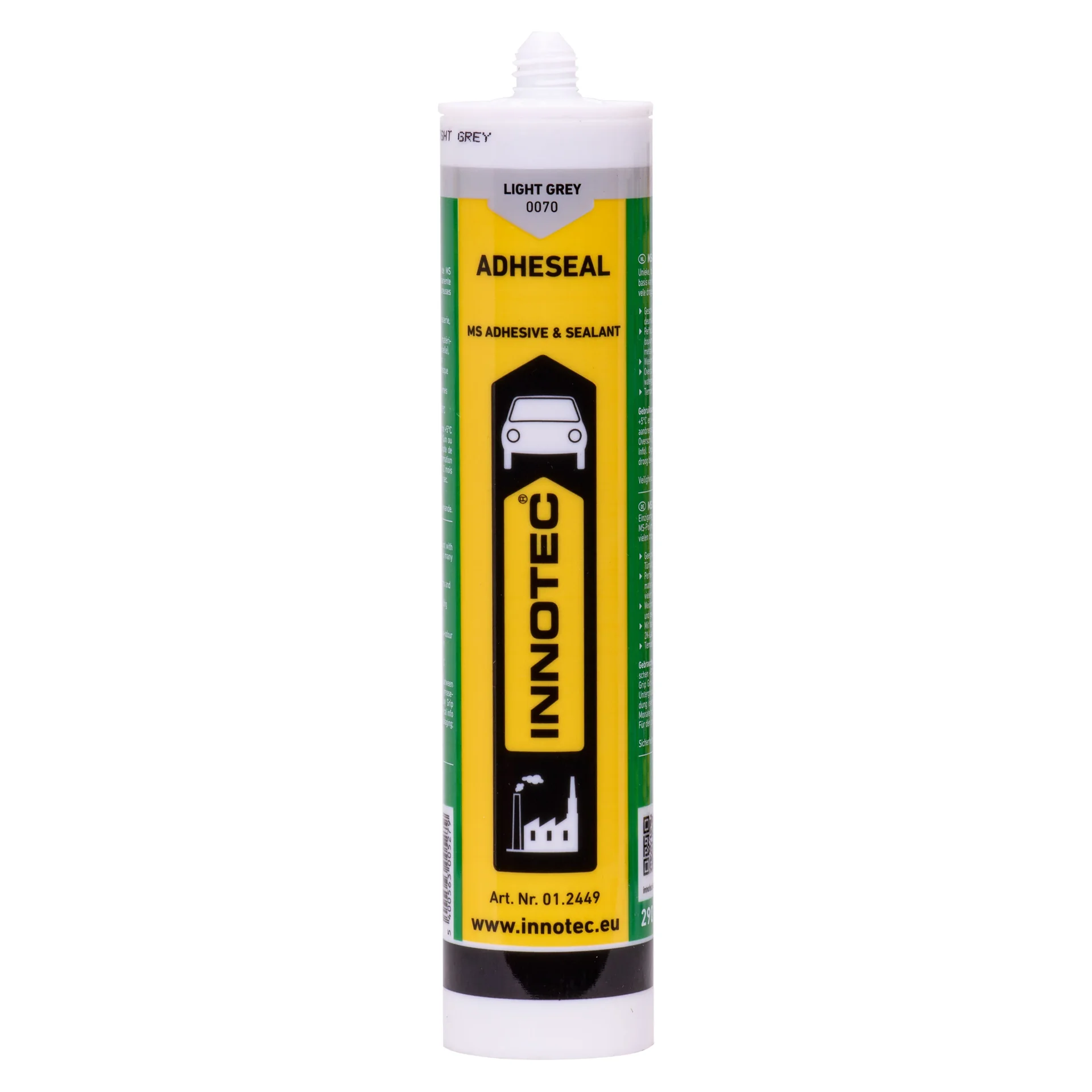 Lijm, afdichtingsmiddel, 290 ml, hellgrau incl. Spitze