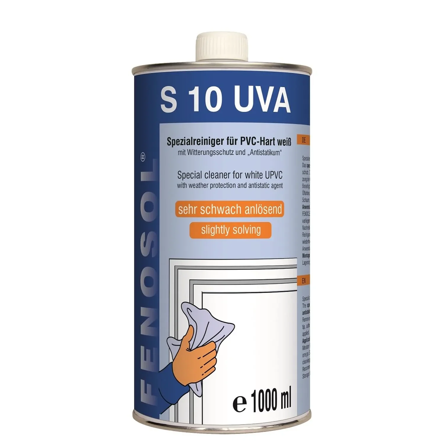 Kunststof reiniger, Fenosol S 10, UVA reiniger, 1 liter, zwak anlosend