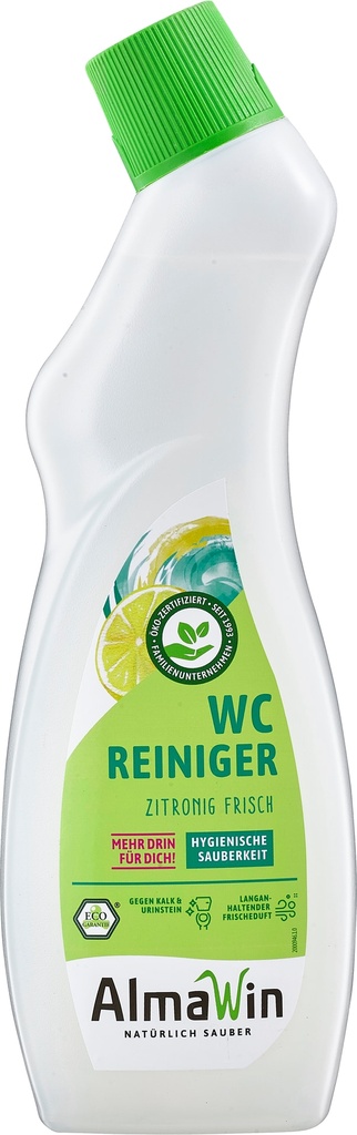 WC Reiniger 750ml, Toilet Reiniger, natuurlijk, citroenfris