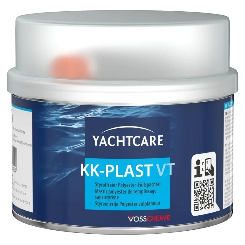 Polyester plamuur, vulmiddel grijs, polyesterspatel, boot plamuur, plamuur grijs, vulspatel, 1000g