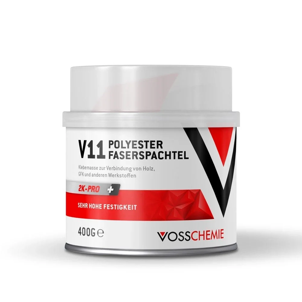 Polyester plamuur, 2K Pro, Polyestervezel plamuur, Autoplamuur, 400 g