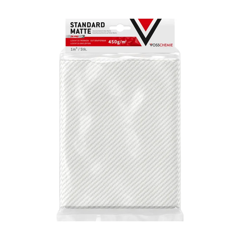 Glasvezelmat 450 g/m², 1,0 m², glasmat, polyester mat