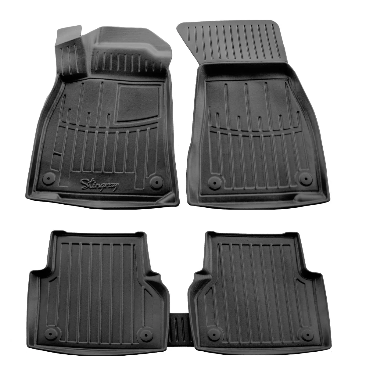 Automatten, rubberen automatten, 3D nauwkeurig passend, voor Audi A6 C8 (2018-...)