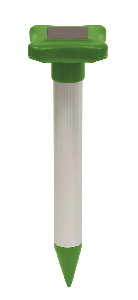 Zonne-energie mollenverjager van aluminium, 1 stuk