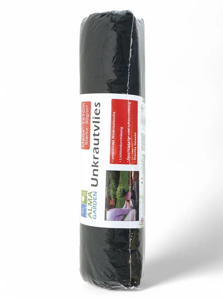Weed control fleece black 10 m