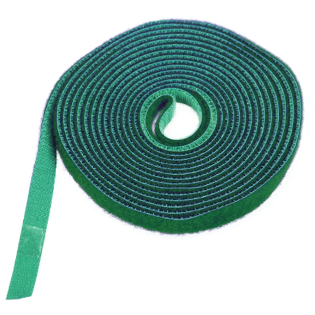 Klittenband plantenbinder, 5 m, groen