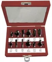 Frees set met 3 snijvlakken, 12-delig, schachtlengte 42 mm