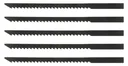 Mini jigsaw blade set, 5 pieces