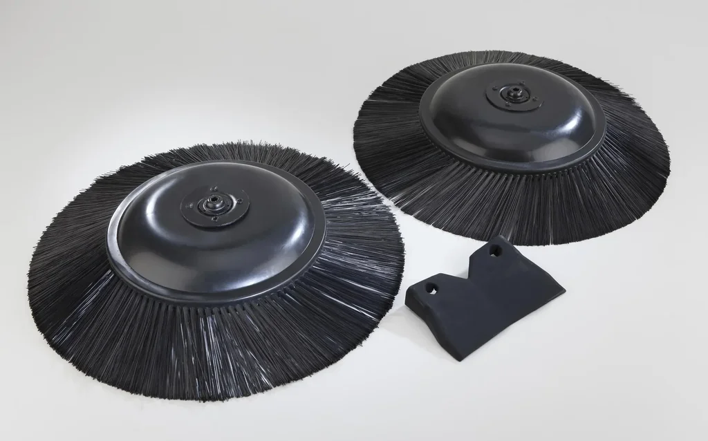 Reserveonderdeelenset voor veger, 2 borstels + 1 afdichtingslip