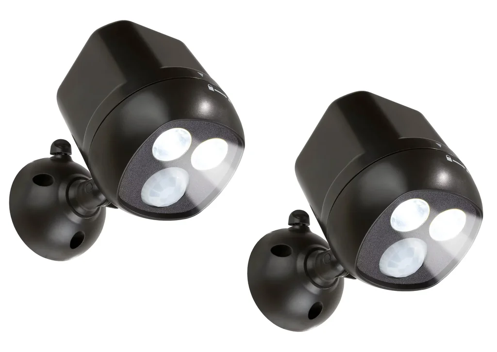 LED-veiligheidslicht met radiokoppeling, 2 stuks (Batterijen niet inbegrepen)