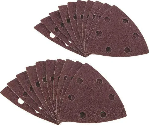 Sandpaper set 20-piece for triangular sanders, grain 80