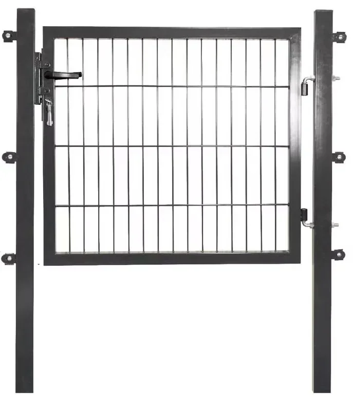 Tuinhek voor enkelstaafmat, antraciet - 75 cm hoog - 100 cm breed