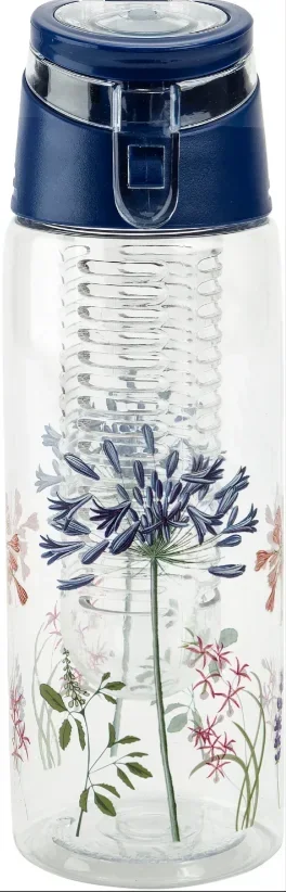 Drinkfles met fruitinzet (kleur: blauw)