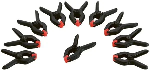 Micro klemmen set, 10 stuks, 63 mm