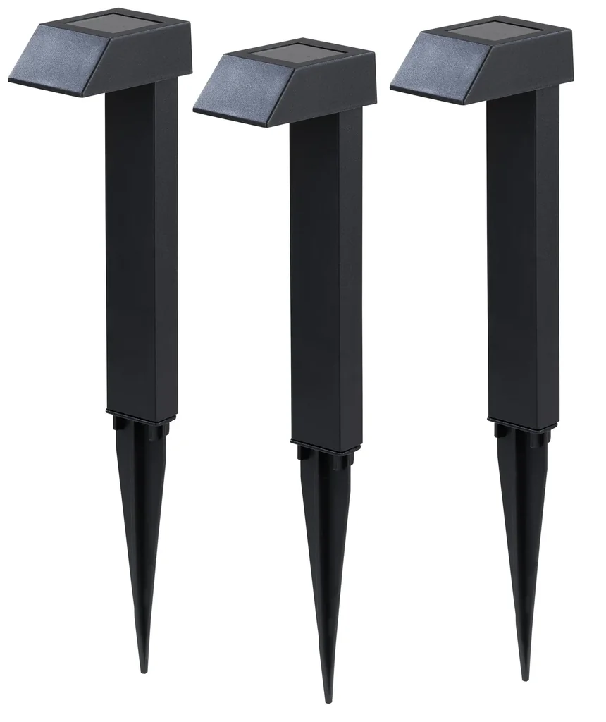 Zonnepadverlichting, set van 3