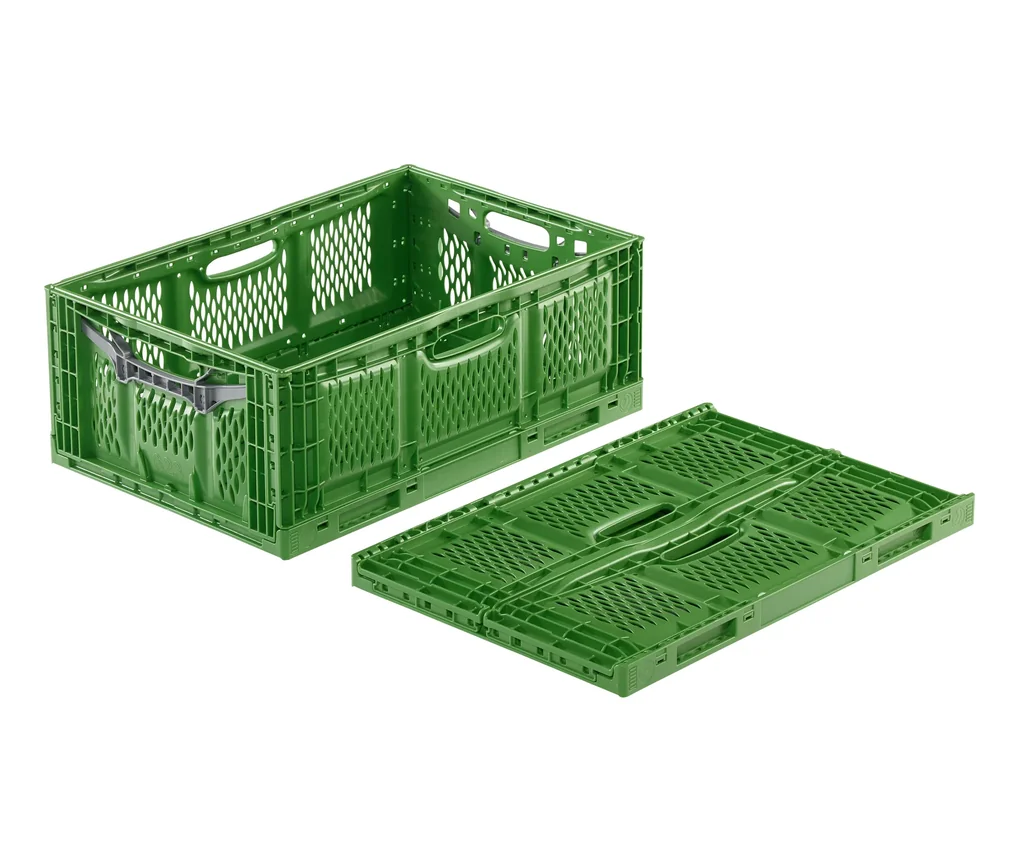 Opvouwbare doos 60x40x23cm opengewerkt groen