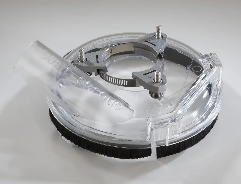 Stofafzuigkap voor alle haakse slijpmachines van 125 mm