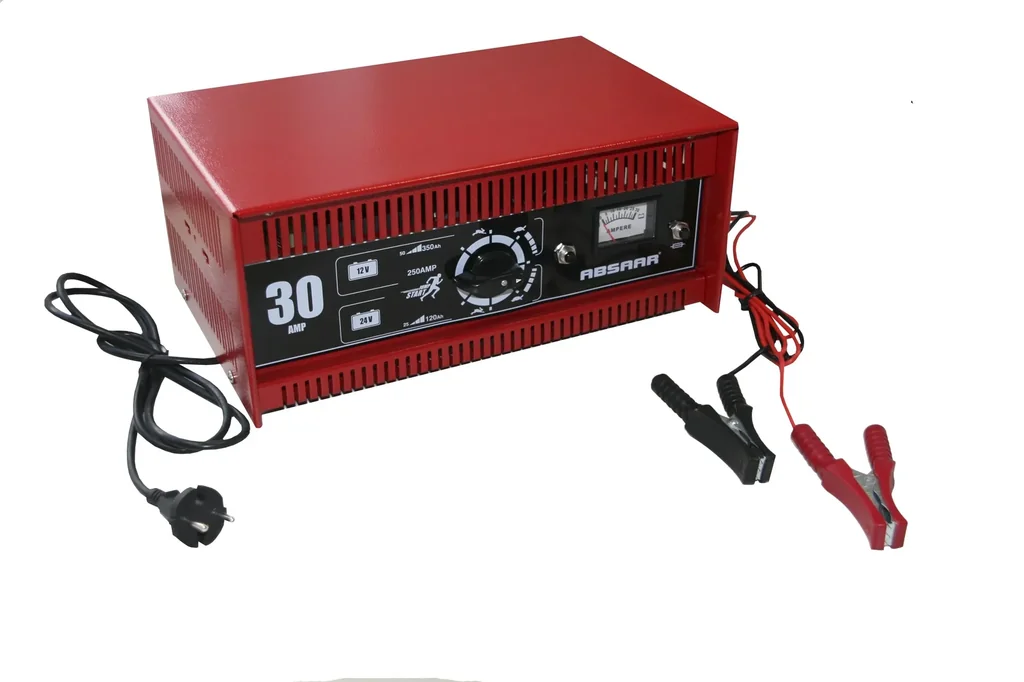 "Absaar battery charger 30 AMP."