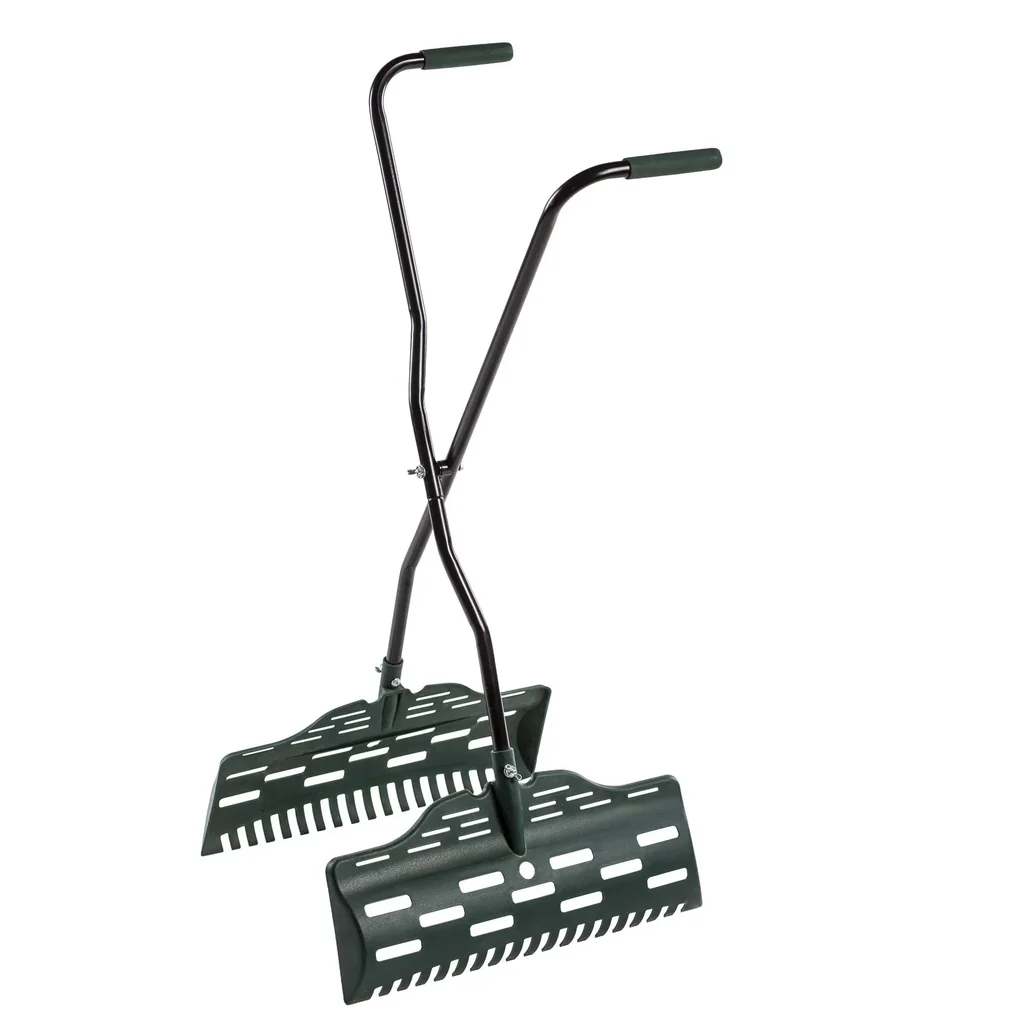 Leaf grabber, ergonomic, green