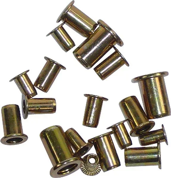 Set blindklinkmoeren 100 stuks - M3, M4, M5, M6 25 stuks per maat