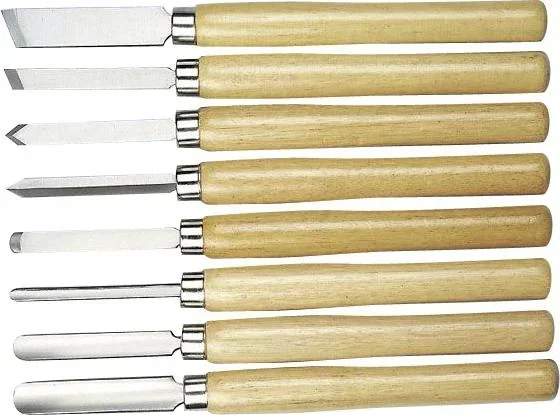 Set draaibankbeitels, 8 stuks
