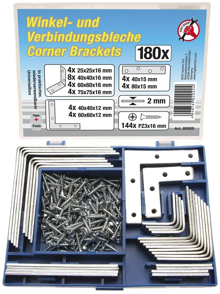 Verbindingsplaten set 180 stuks