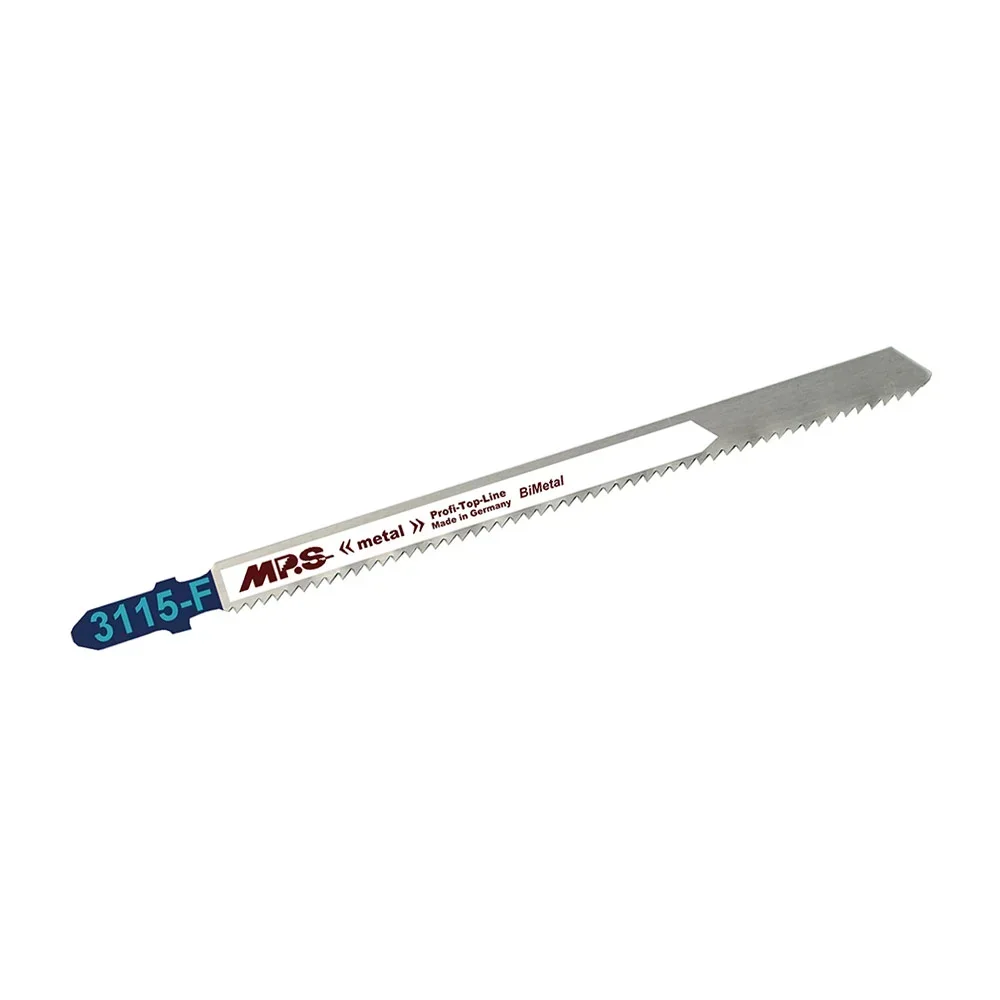 Bimetalen decoupeerzaagbladen, gefreesd en gegolfd, GL 130 / VL 110 mm, ZT 2,0 mm / 12 TPI, verpakking van 5 stuks