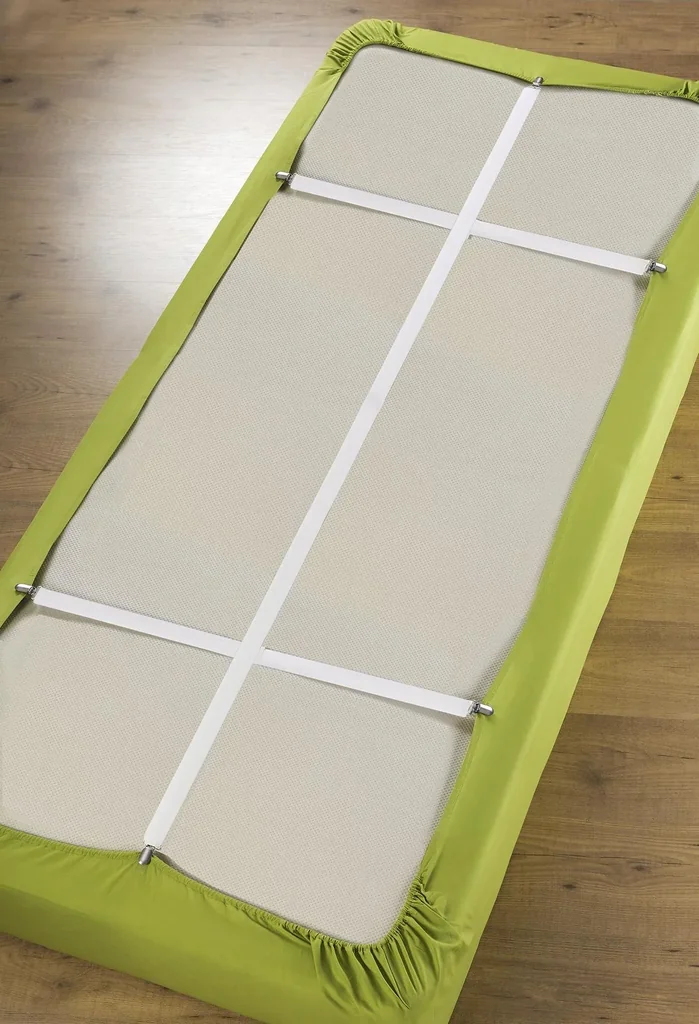 Bed sheet tighteners, extra long, 6-piece